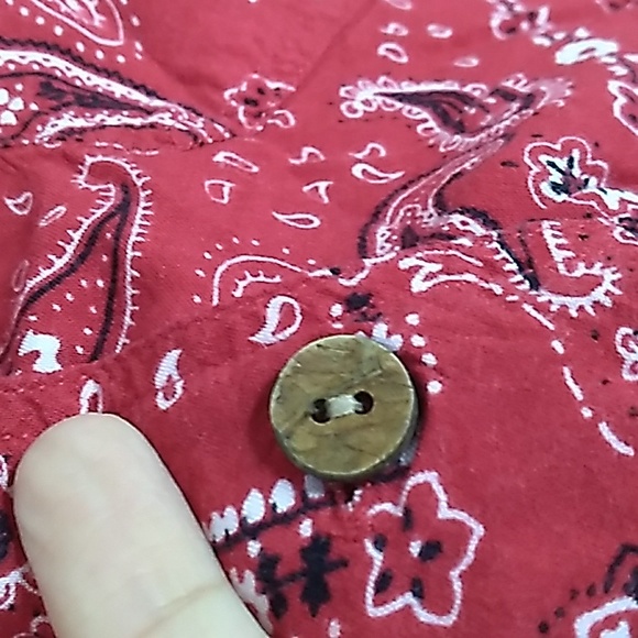 Vintage Quizz & Co Woman Bandana Top Button Up sz 20 or XL - Picture 4 of 4